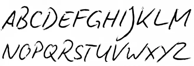 Biro Script 字体 大写