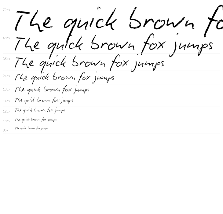 Biro Script Waterfall