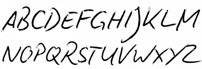BiroScriptreduced Font UPPERCASE