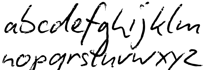 BiroScriptreduced Font LOWERCASE
