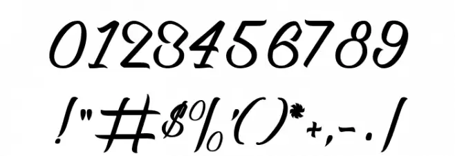 Birth of the Furious Font OTHER CHARS