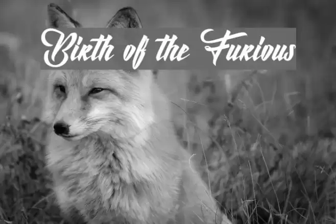 Birth of the Furious Font examples