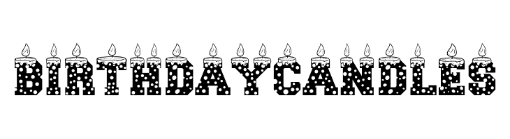 Birthday Candles  Descarca Fonturi Gratis