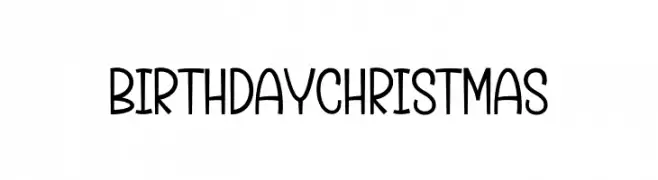 Birthday Christmas Descarca Fonturi Gratis