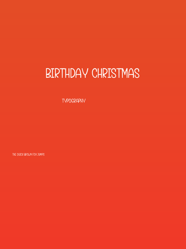 Birthday Christmas Poster