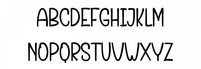 Birthday Christmas خط أحرف صغيرة