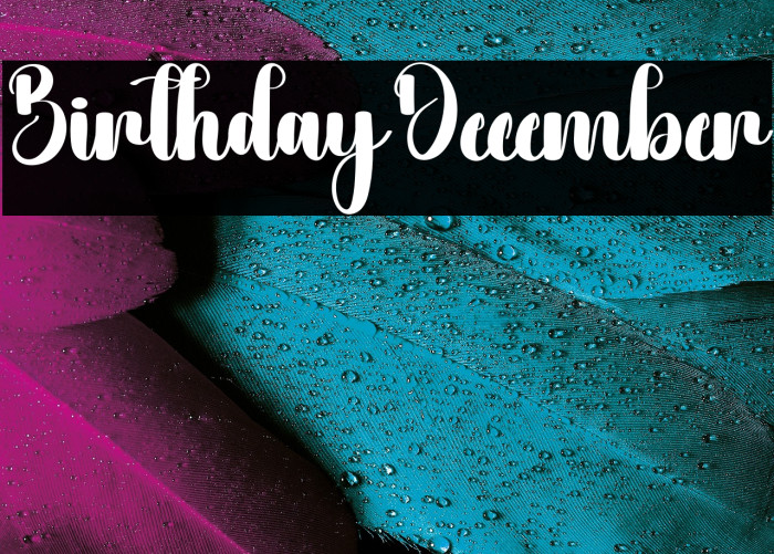 Birthday December Example 3