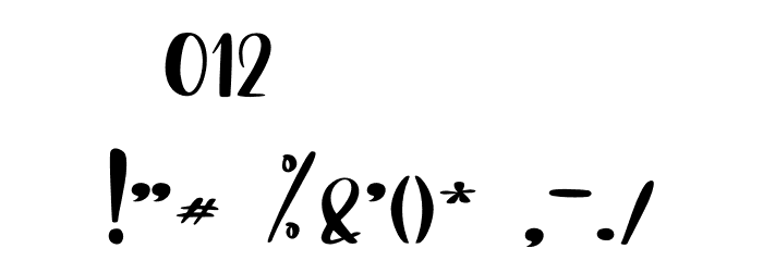 Birthday Dream - Personal Use Font OTHER CHARS