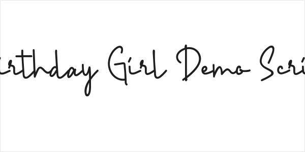 Birthday Girl Demo Script Logo