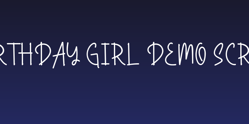 Birthday Girl Demo Script Social Header