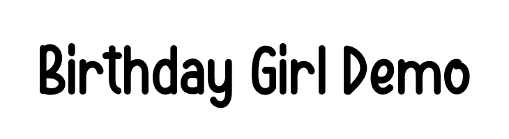 Birthday Girl Demo  Frei Schriftart Herunterladen