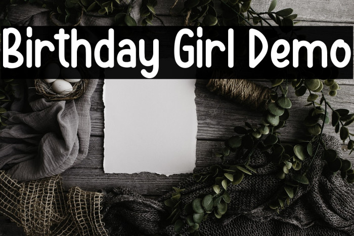 Birthday Girl Demo Example 1