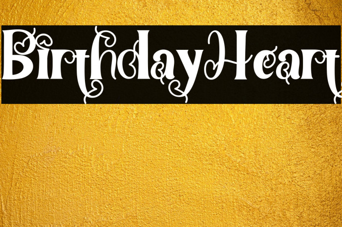 Birthday Heart Example 3