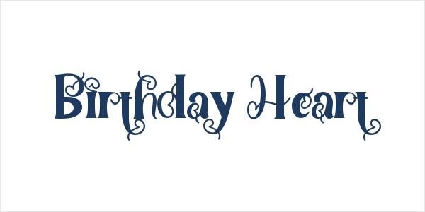 Birthday Heart Logo