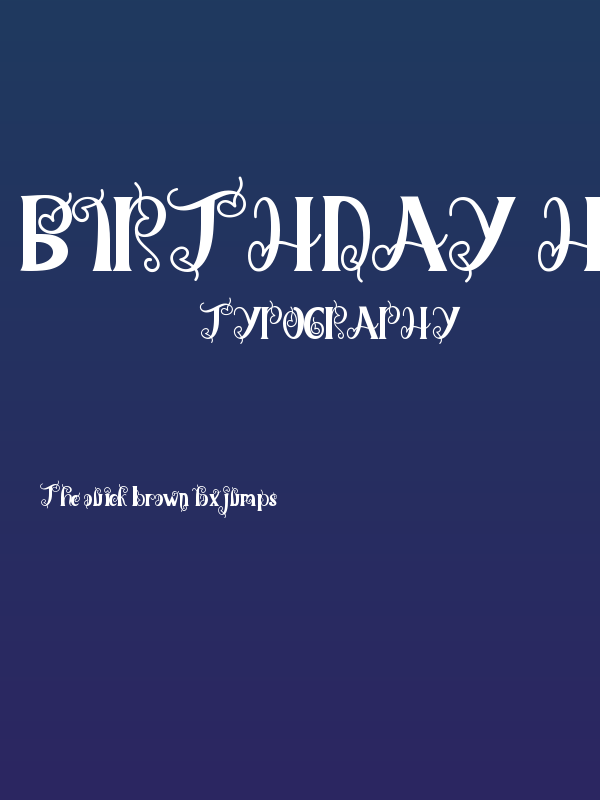 Birthday Heart Poster