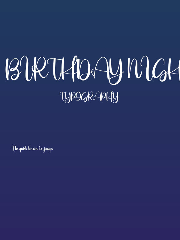Birthday Night Poster