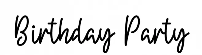 Birthday Party  font caratteri gratis