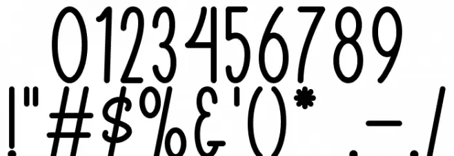 Birthday Party Font OTHER CHARS