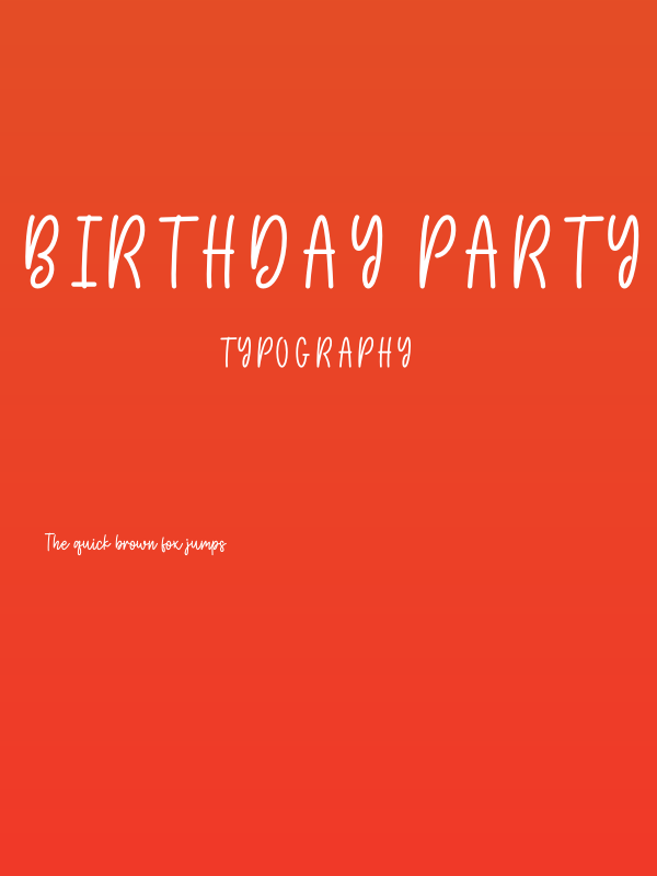 Birthday Party Poster