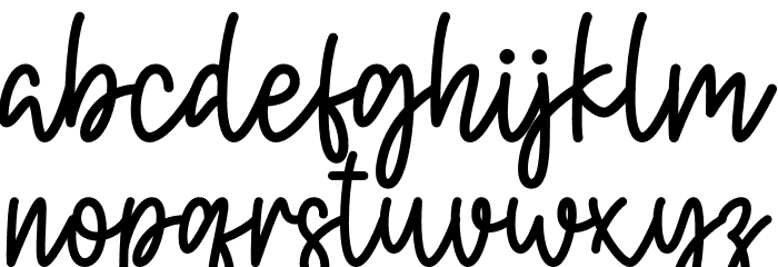 Birthday Party Font LOWERCASE