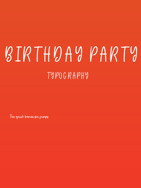Birthday Party Poster