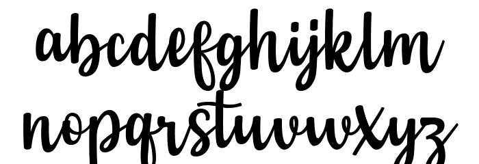 Birthday - Personal Use Font LOWERCASE