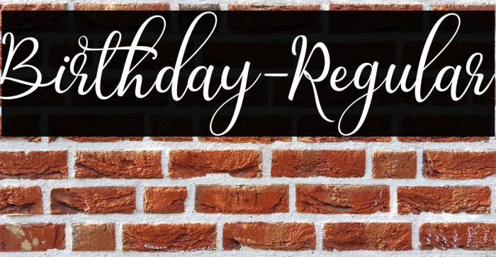 Birthday-Regular Example 2