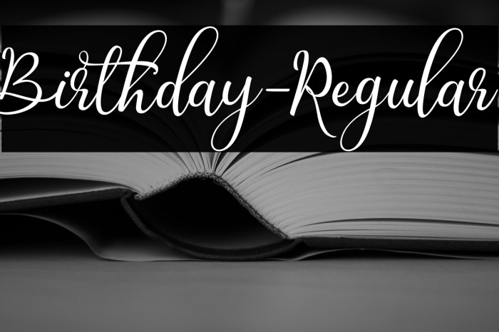 Birthday-Regular Example 3