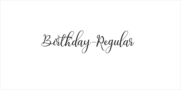 Birthday-Regular Logo