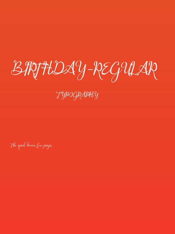 Birthday-Regular Poster