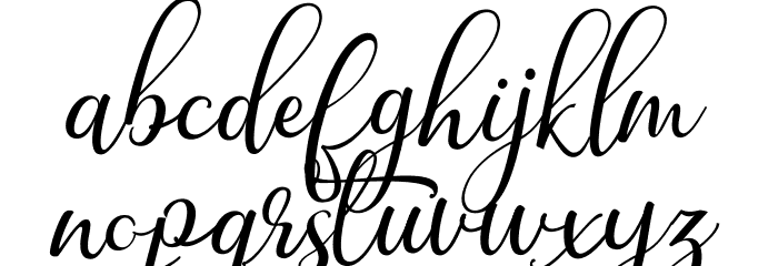 Birthday-Regular Font LOWERCASE