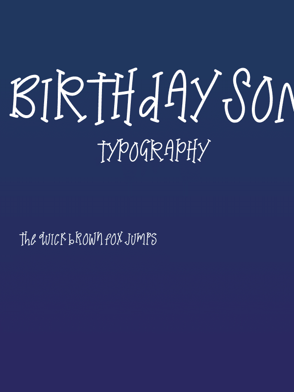 Birthday Song Poster