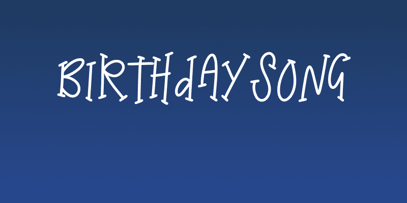 Birthday Song Social Header