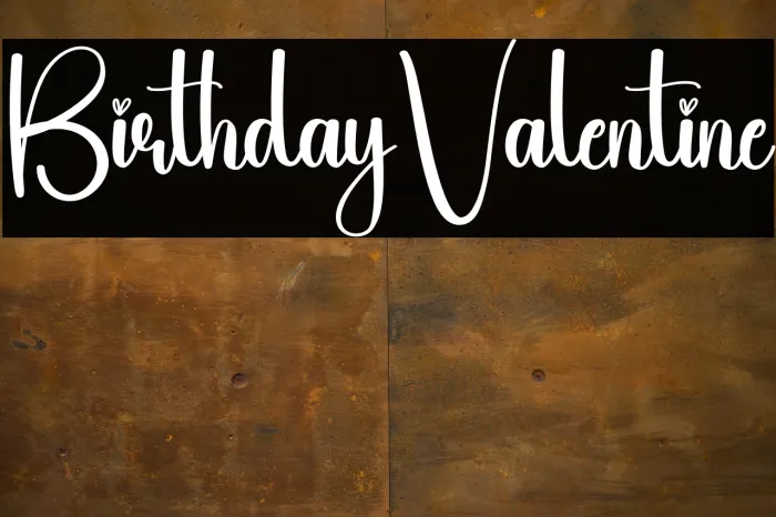 Birthday Valentine Example 1