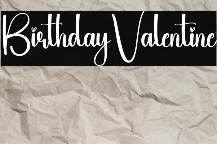 Birthday Valentine Example 2