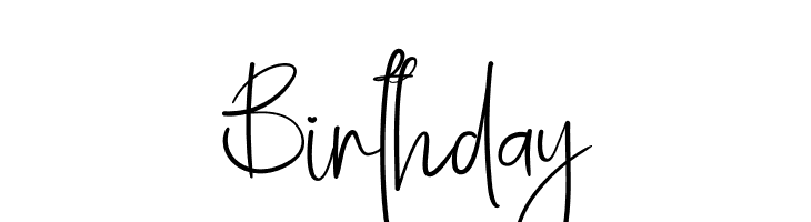 Birthday  Free Fonts Download