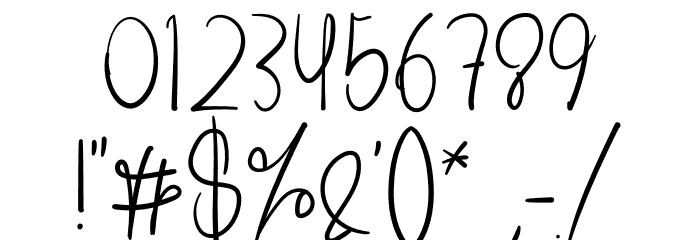 Birthday Font OTHER CHARS