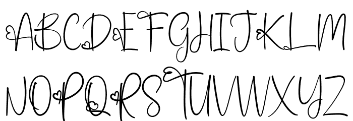 Birthday Font UPPERCASE