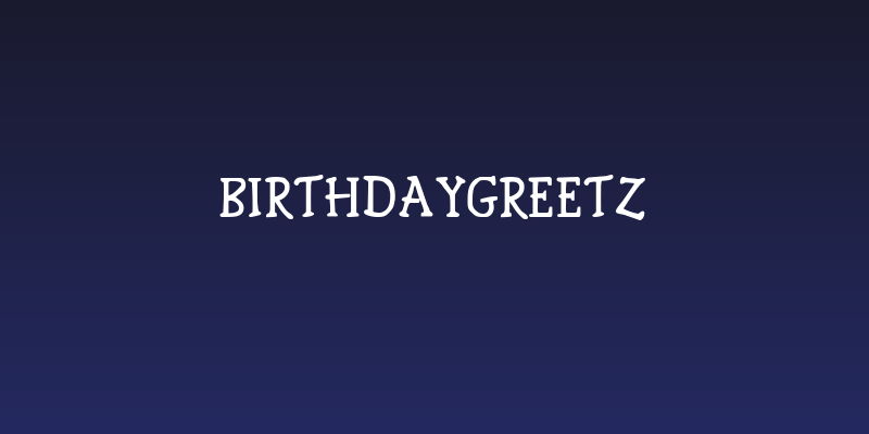 BirthdayGreetz Social Header