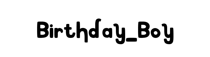 Birthday Boy Font