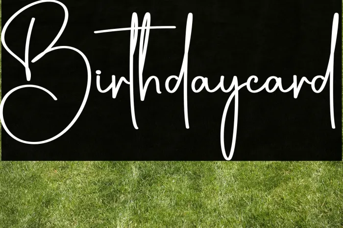 Birthdaycard Example 1