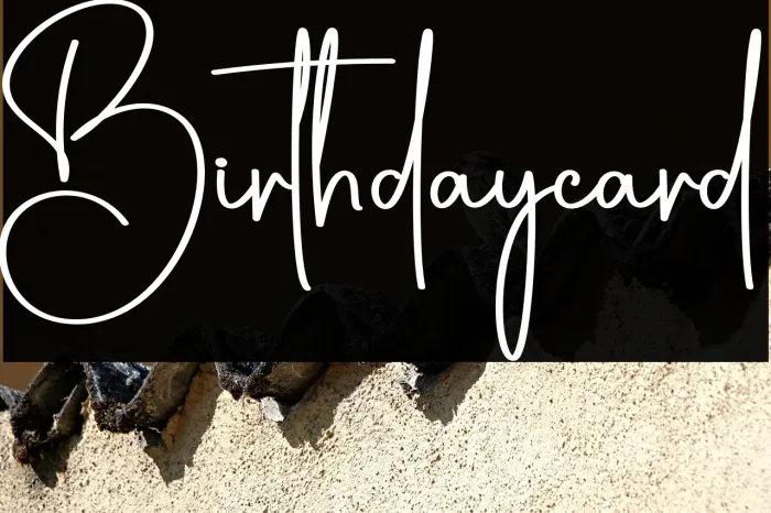 Birthdaycard Example 3