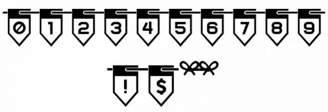 Birthdays and Parties Regular Font OTHER CHARS