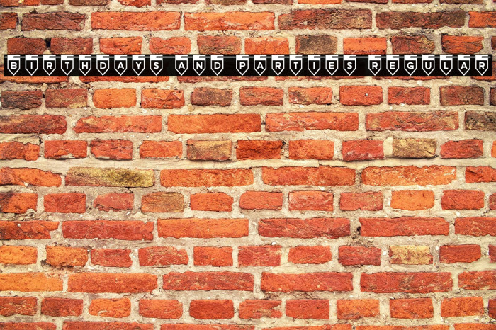 Birthdays and Parties Regular Example 1