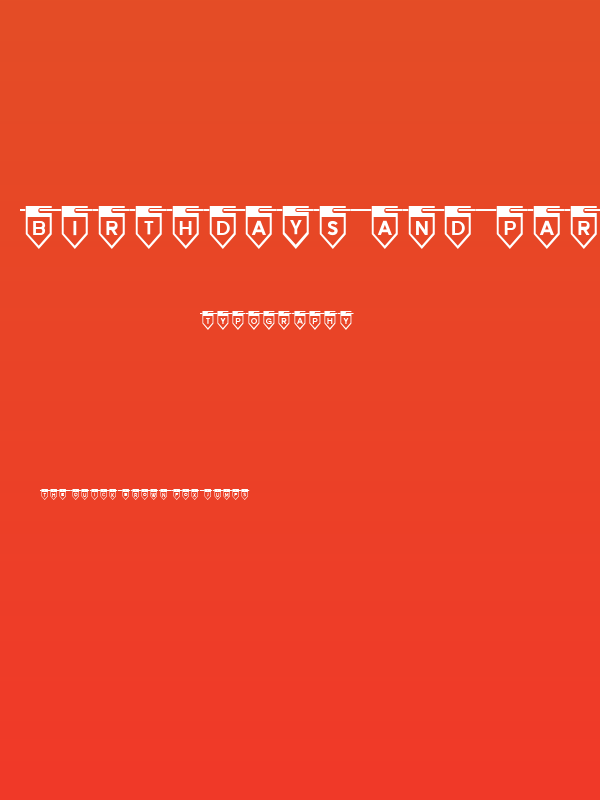 Birthdays and Parties Regular Poster