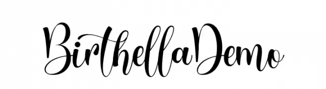 Birthella Demo  Frei Schriftart Herunterladen