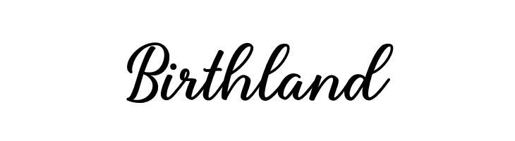 Birthland  免费字体下载