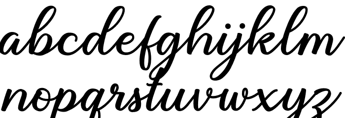 Birthland Font LOWERCASE
