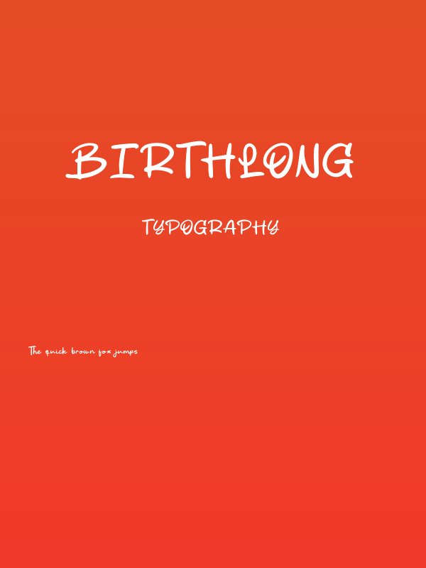 Birthlong Poster