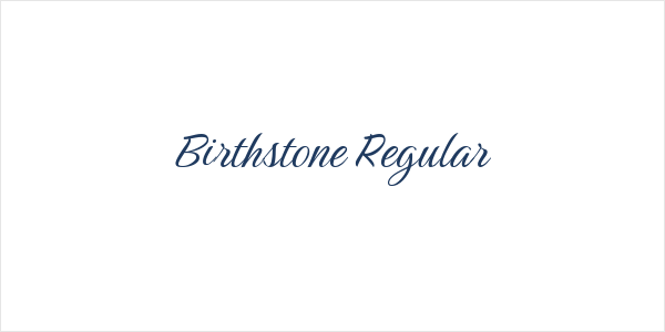 Birthstone Regular Logo
